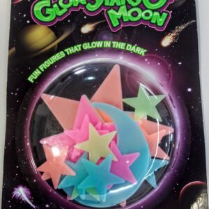 Kit Brilha No Escuro - Estrelas E Lua Coloridas