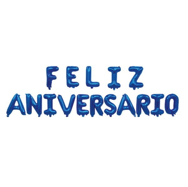 Balões Feliz Aniversário - Azul