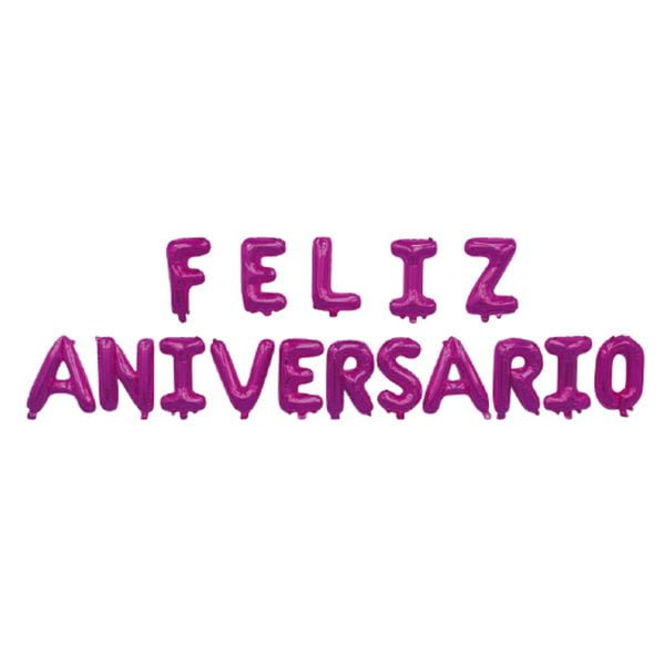 Balões Feliz Aniversário - Rosa