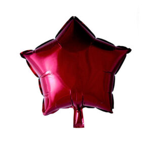 Balão Estrela Foil 45 Cm - Bordeaux