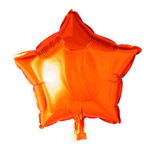 Balão Estrela Foil 45 Cm - Laranja