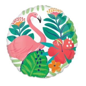Balão Foil 45Cm Tropical Flamingo