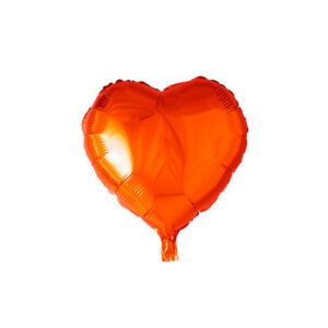 Balão Coração Foil 45 Cm - Laranja