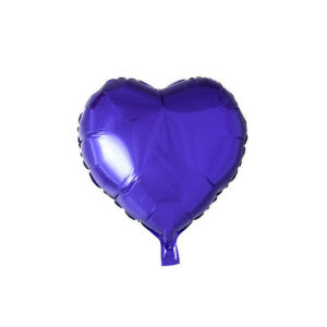Balão Coração Foil 45 Cm - Azul purpura