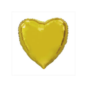 Balão coração Gigante Dourado 92Cm