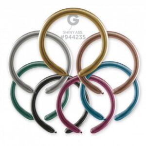 100 Balões Cromados Sortidos de modelar de 260 Q GEMAR