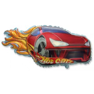 Balão Hot wheels 79 x 43 cm vermelho