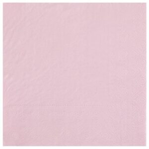 Guardanapos Rosa Bebé 33Cm 25 Unidades