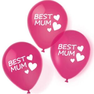 Balões Latex Mãe "Best Mom!"
