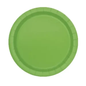 Pratos De Cartão 23Cm - Verde Lime Green