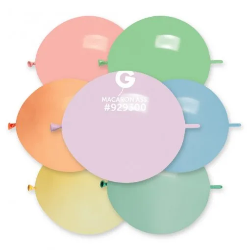 50 Balões Link Sortidos de 32 cm GEMAR