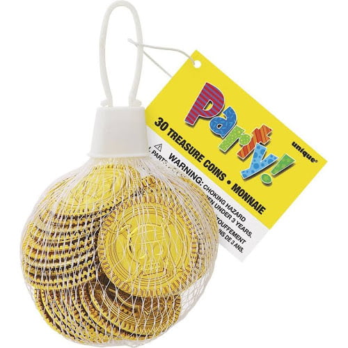 Recheio Para Pinhatas & Brindes Para Festas - 30 Moedas Do Tesouro