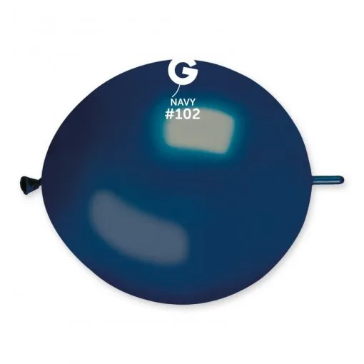 50 Balões Link Azul Marinho de 32 cm GEMAR