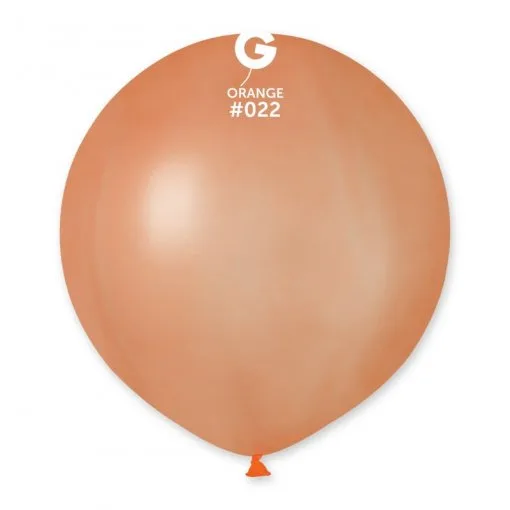 25 Balões Laranja Neon de 48 cm GEMAR