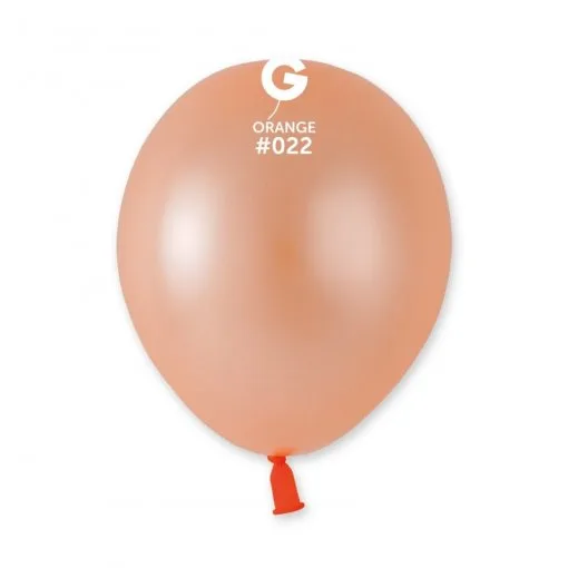 Balões Laranja Neon pequenos de 13 cm GEMAR