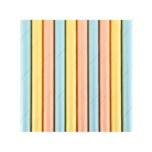 Palhinhas De Papel Cor Pastel