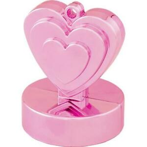 Peso Para Balões Coração Rosa 110Gr