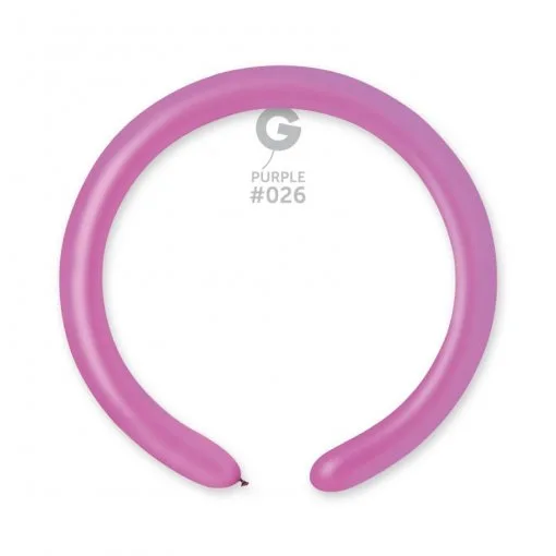 100 Balões Roxo neon de modelar de 260 Q GEMAR