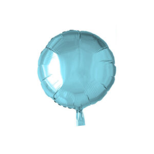 Balão Redondo Foil 45 Cm - Azul Bebé