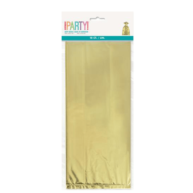 Saquinhos De Brindes Dourados Metalizado