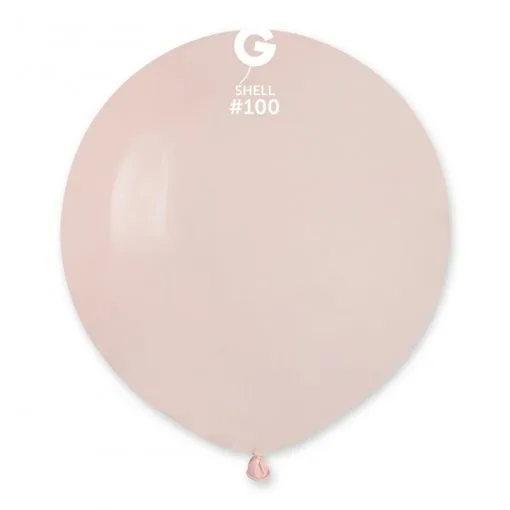 25 Balões Rosa pastel Shell de 48 cm GEMAR