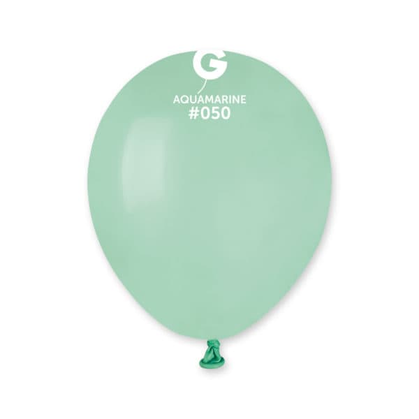 Balões Verdes água pequenos Pastel Standard de 13 cm GEMAR