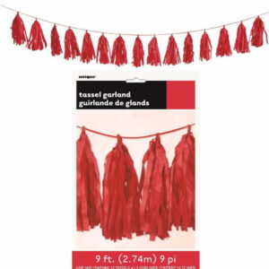 Tassel Multicolor 274Cm Vermelho