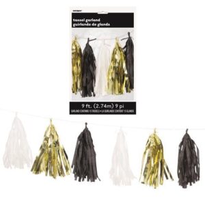 Tassel 274 Cm Ouro Preto & Branco