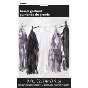 Tassel 274 Cm Prata Preto & Branco