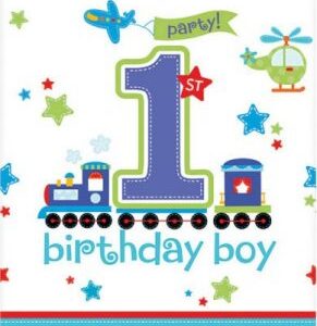 Toalha Primeiro Aniversario Azul