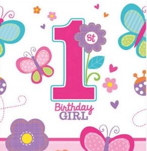 Toalha Primeiro Aniversario Rosa