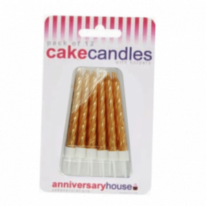 Velas Riscadas Com Suporte - Ouro