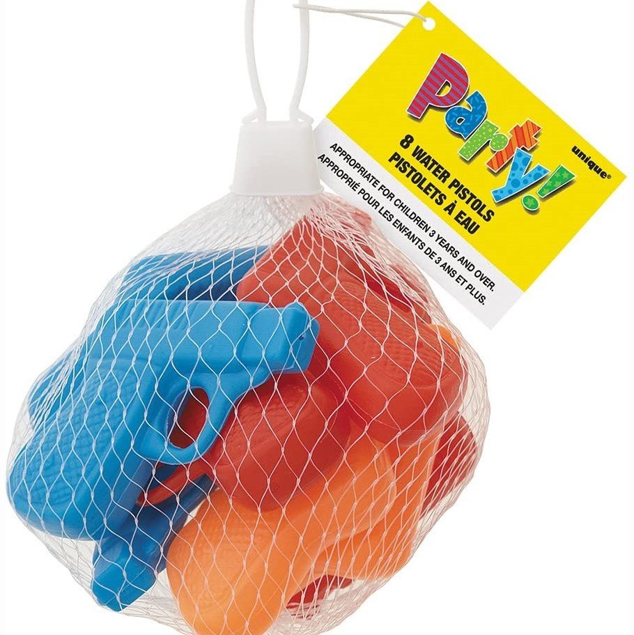 8 Pistolas De Água - Brindes Para Festas