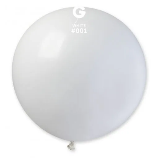 1 Balão Branco 100 cm GEMAR