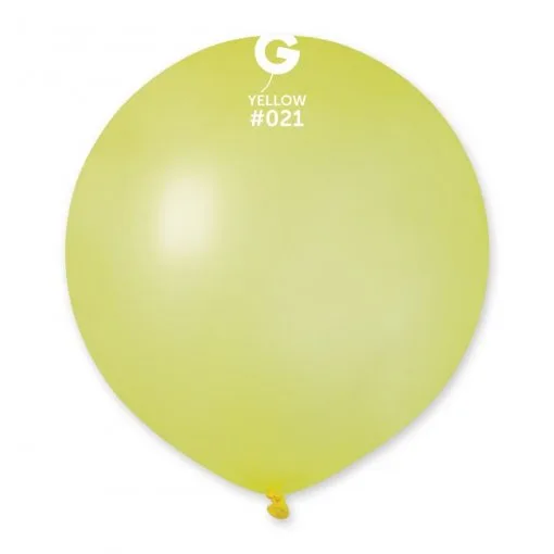25 Balões Amarelo Neon de 48 cm GEMAR