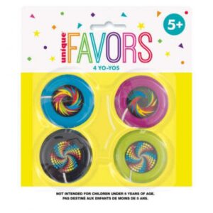 4 YoYos coloridos